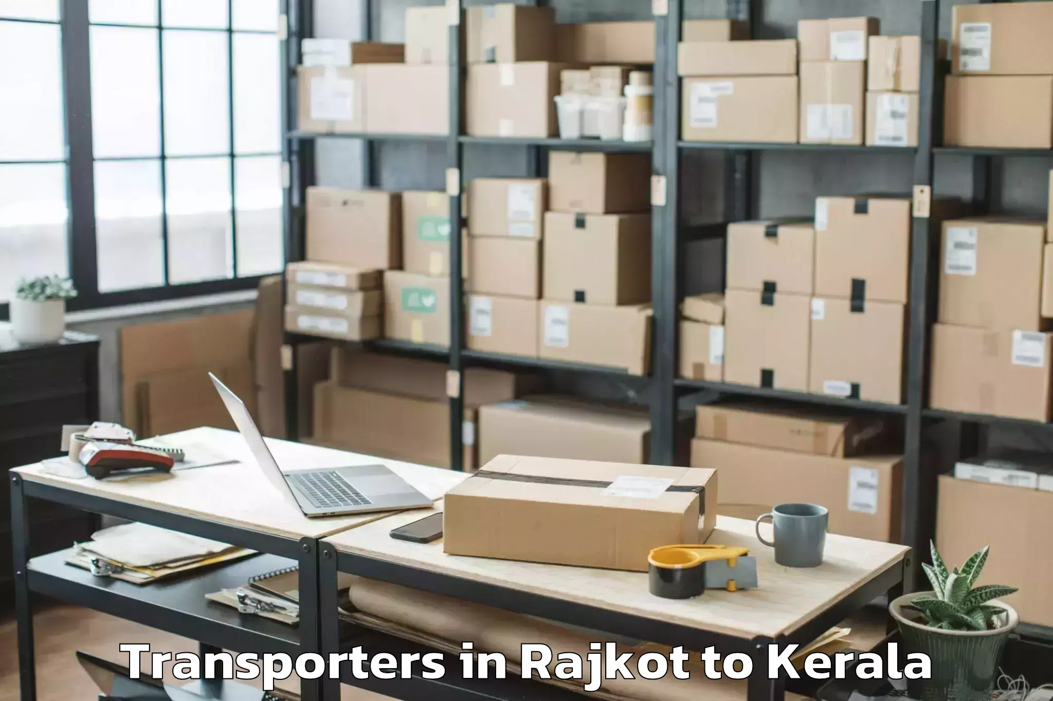 Professional Rajkot to Naduvannur Transporters